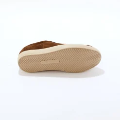 Vintage sneakers in splitleer, gekleurd