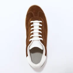 Vintage sneakers in splitleer, gekleurd