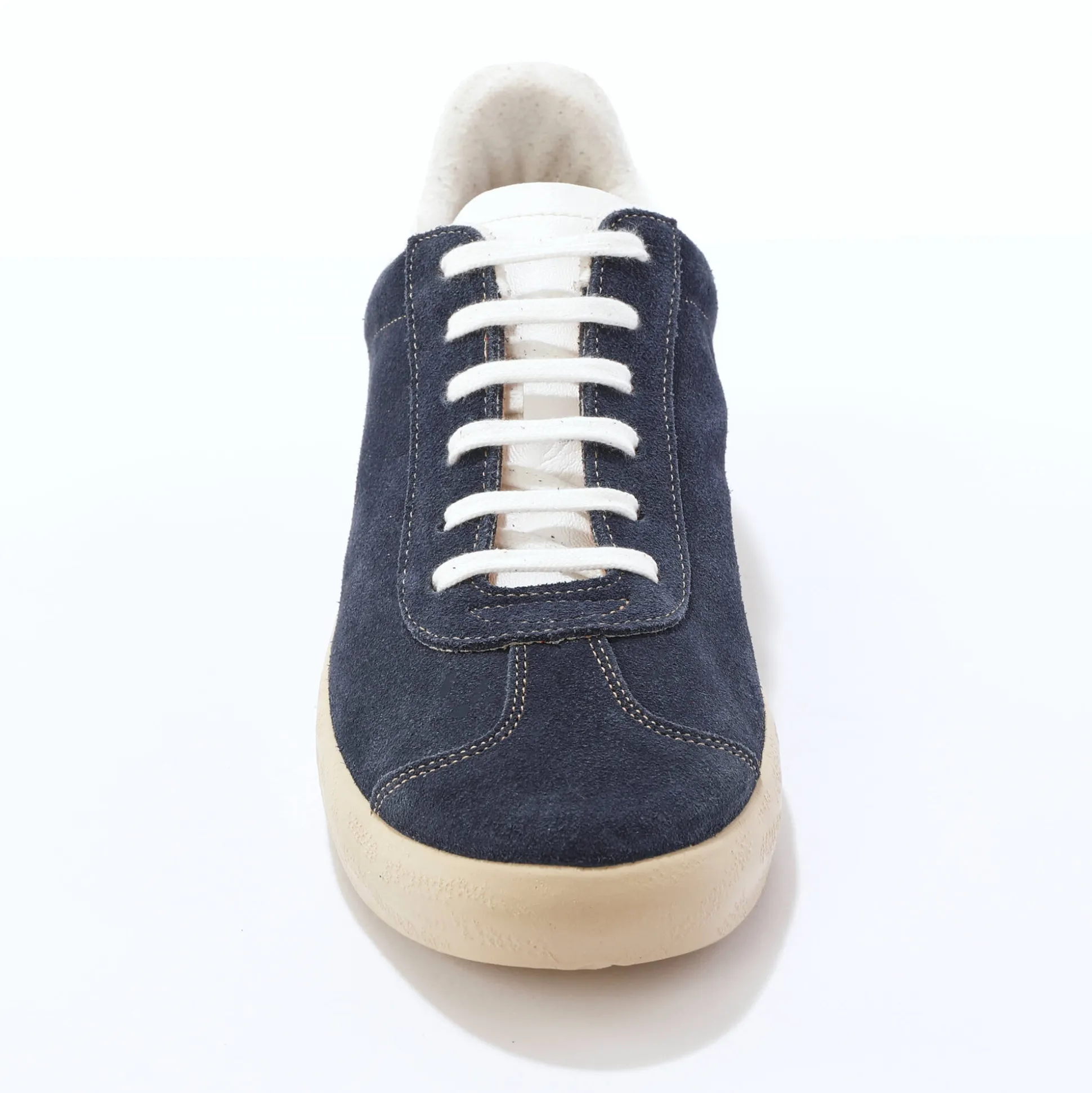 Vintage sneakers in splitleer, gekleurd