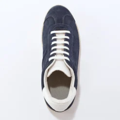 Vintage sneakers in splitleer, gekleurd