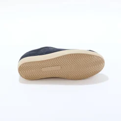 Vintage sneakers in splitleer, gekleurd