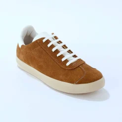 Vintage sneakers in splitleer, gekleurd