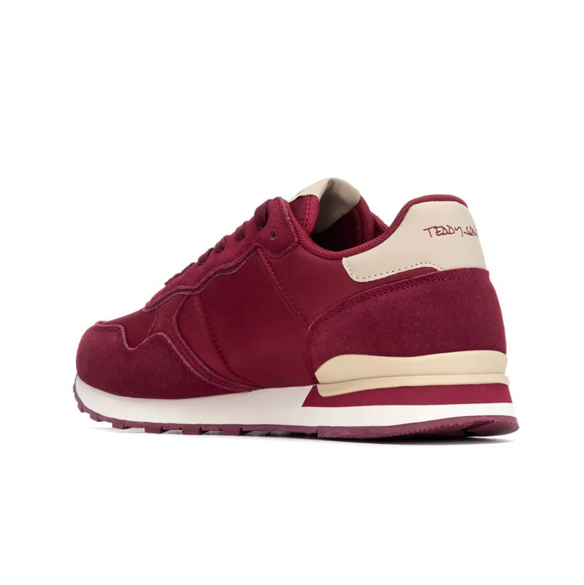 Vintage sneakers met kleurdetail