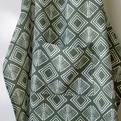 Vlekwerende schort met geometrische print