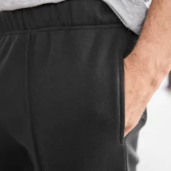 Vrijetijdsbroek in molton, aangetrokken pijponderkanten