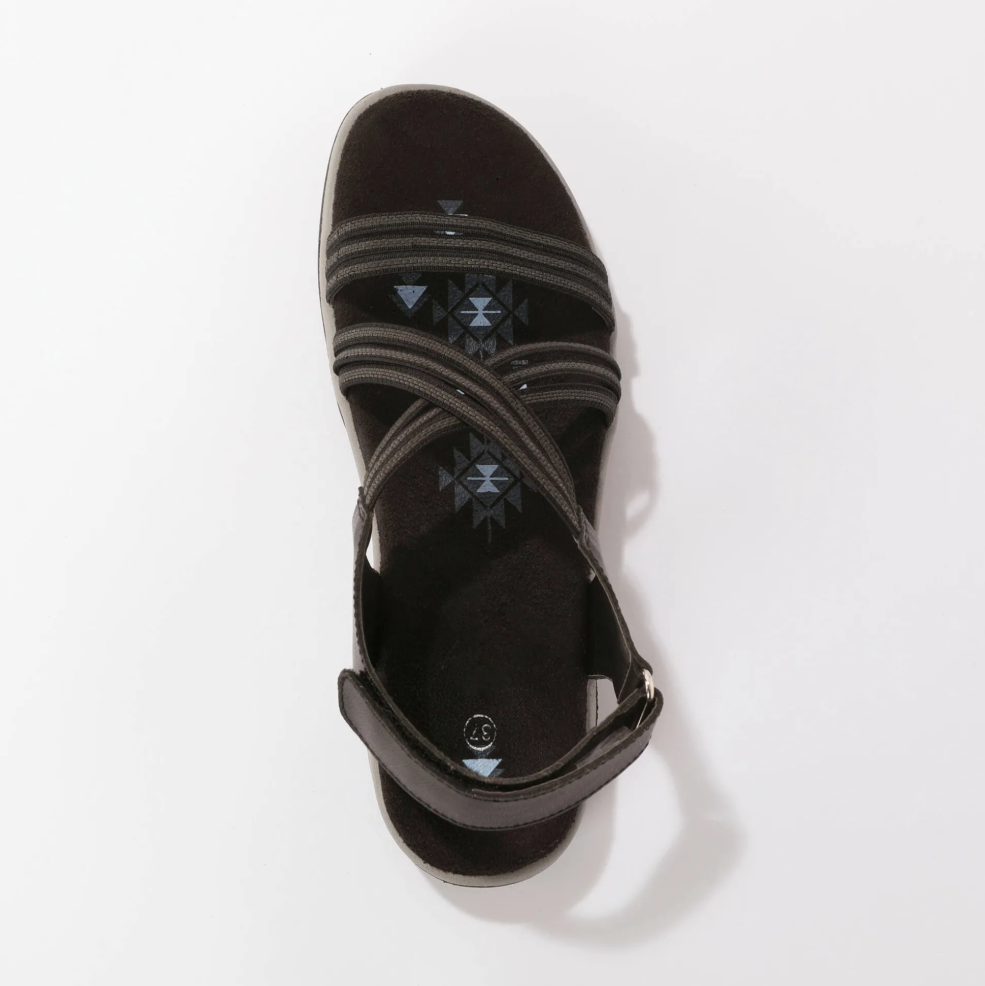 Wandelsandalen met elastische scratchriempjes
