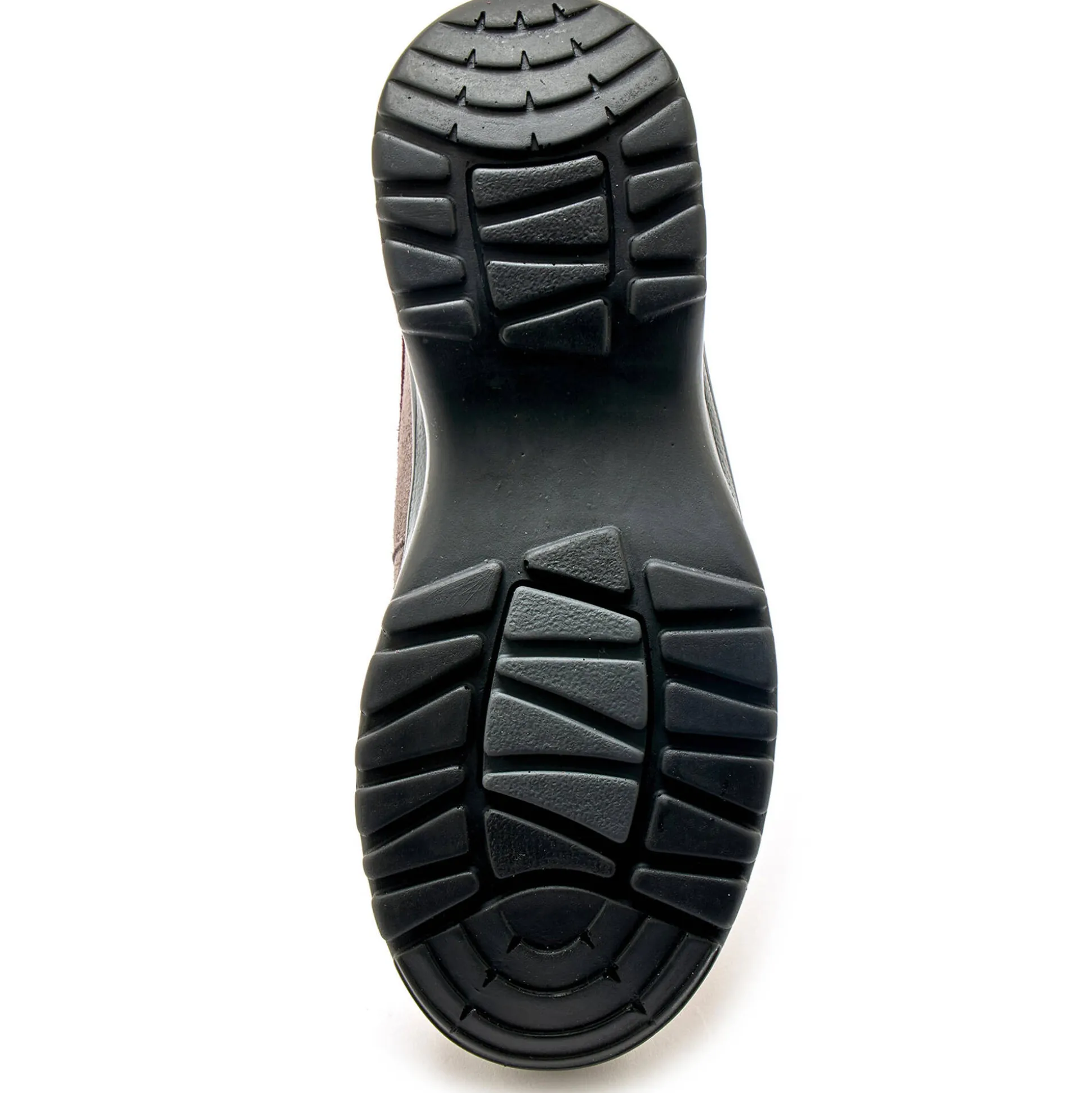 Wandelsneakers met rits en veters, breed model in leer