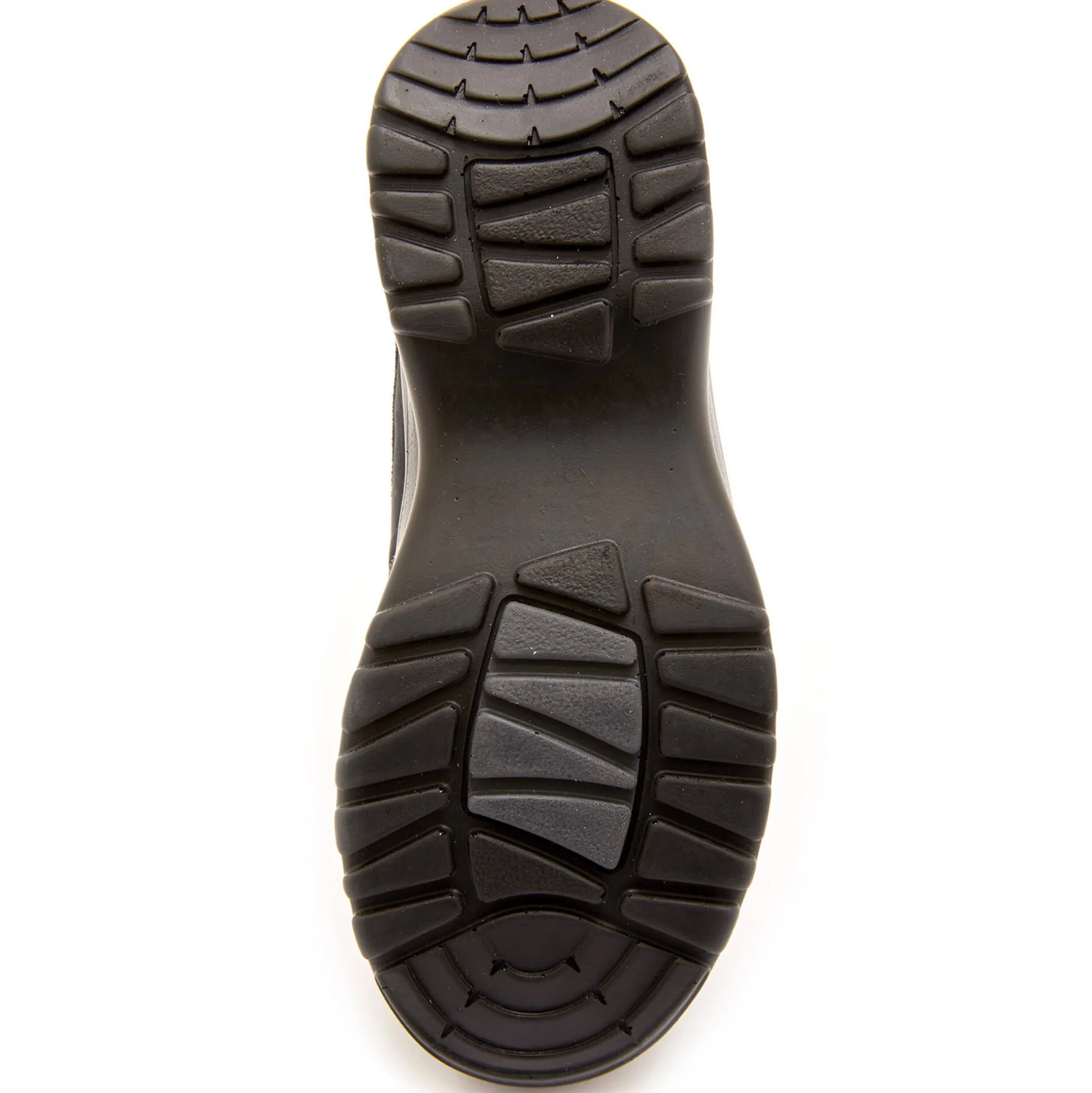 Wandelsneakers met rits en veters, breed model in leer