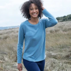 Warm T-shirt met lange mouwen, ronde hals