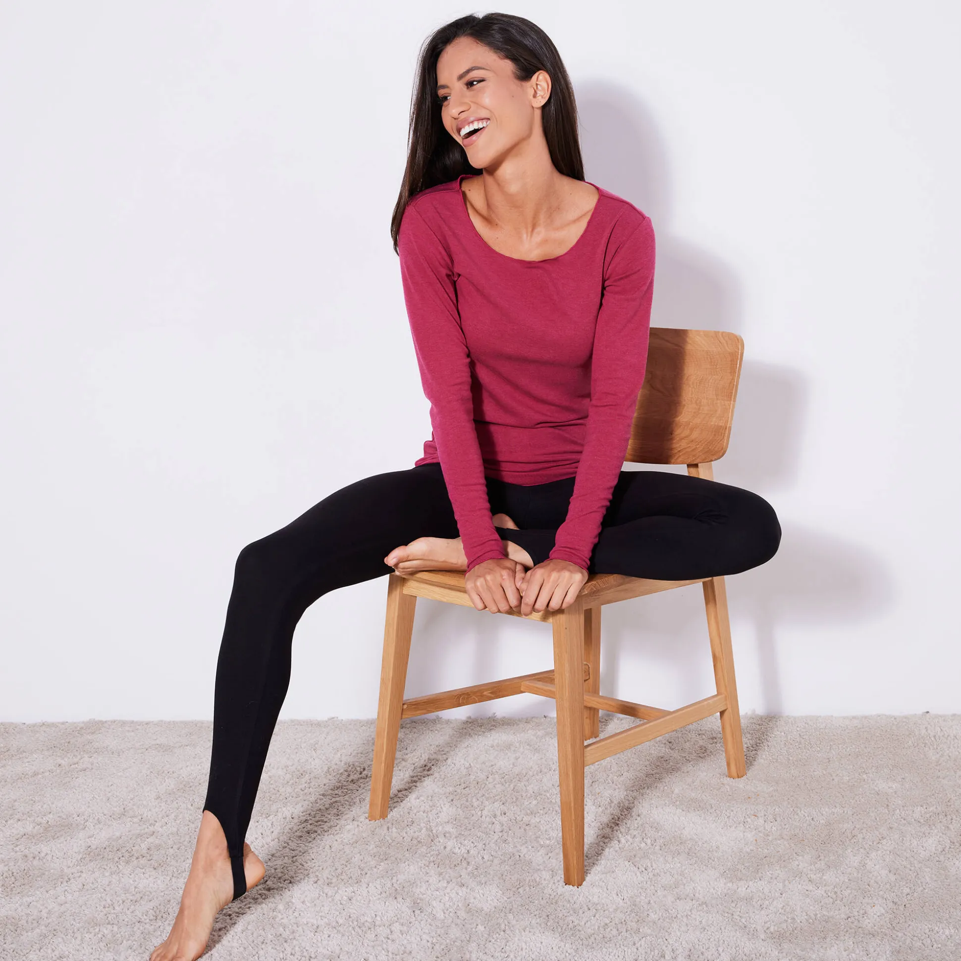 Warme legging met elastiek