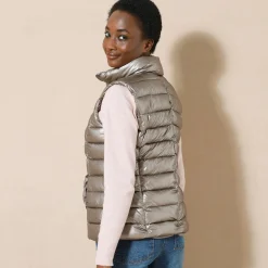 Waterafstotende metallic bodywarmer