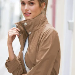 Waterafstotende parka met kap