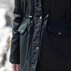 Waterafstotende parka met fleecevoering
