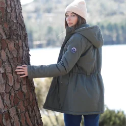 Waterafstotende parka met fleecevoering