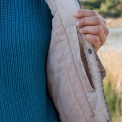 Waterdichte parka met rits en kap