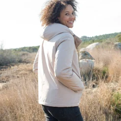 Waterdichte parka met rits en kap
