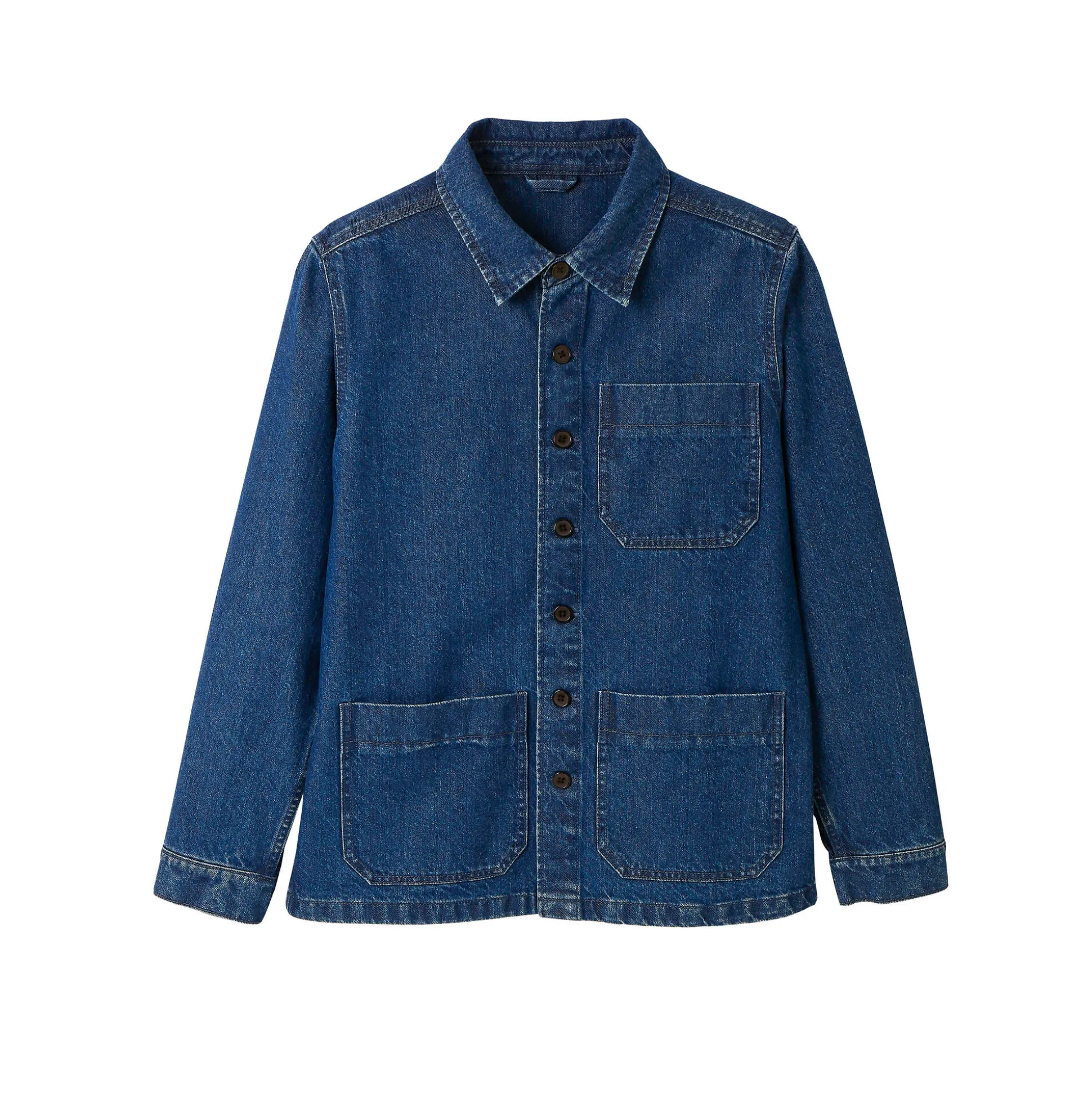 Worker jasje met knoopsluiting en 3 zakken, jeans