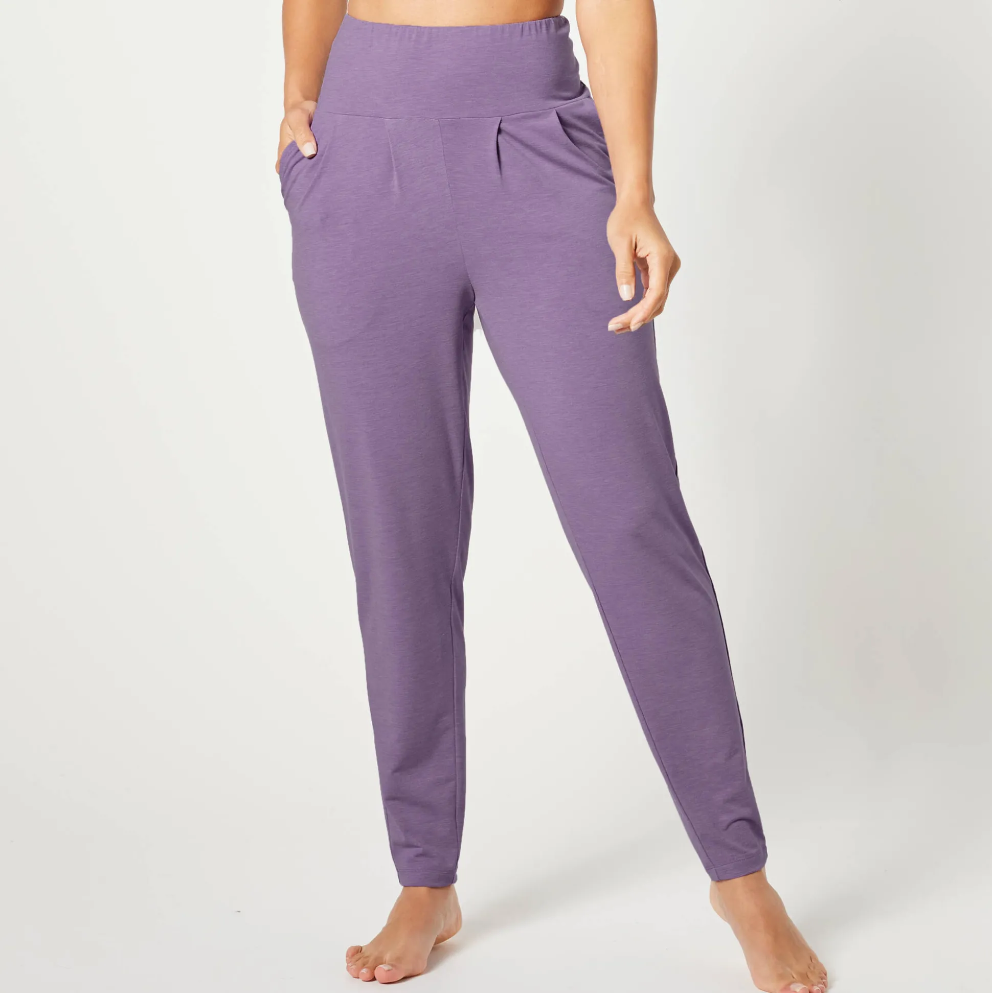 Yogabroek in tricot met comfortabel model