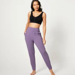 Yogabroek in tricot met comfortabel model