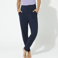Yogabroek in tricot met comfortabel model