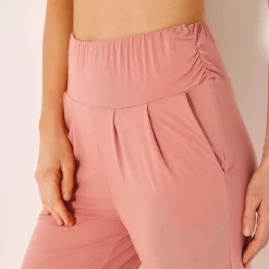 Yogabroek in tricot met comfortabel model