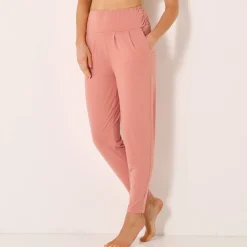 Yogabroek in tricot met comfortabel model
