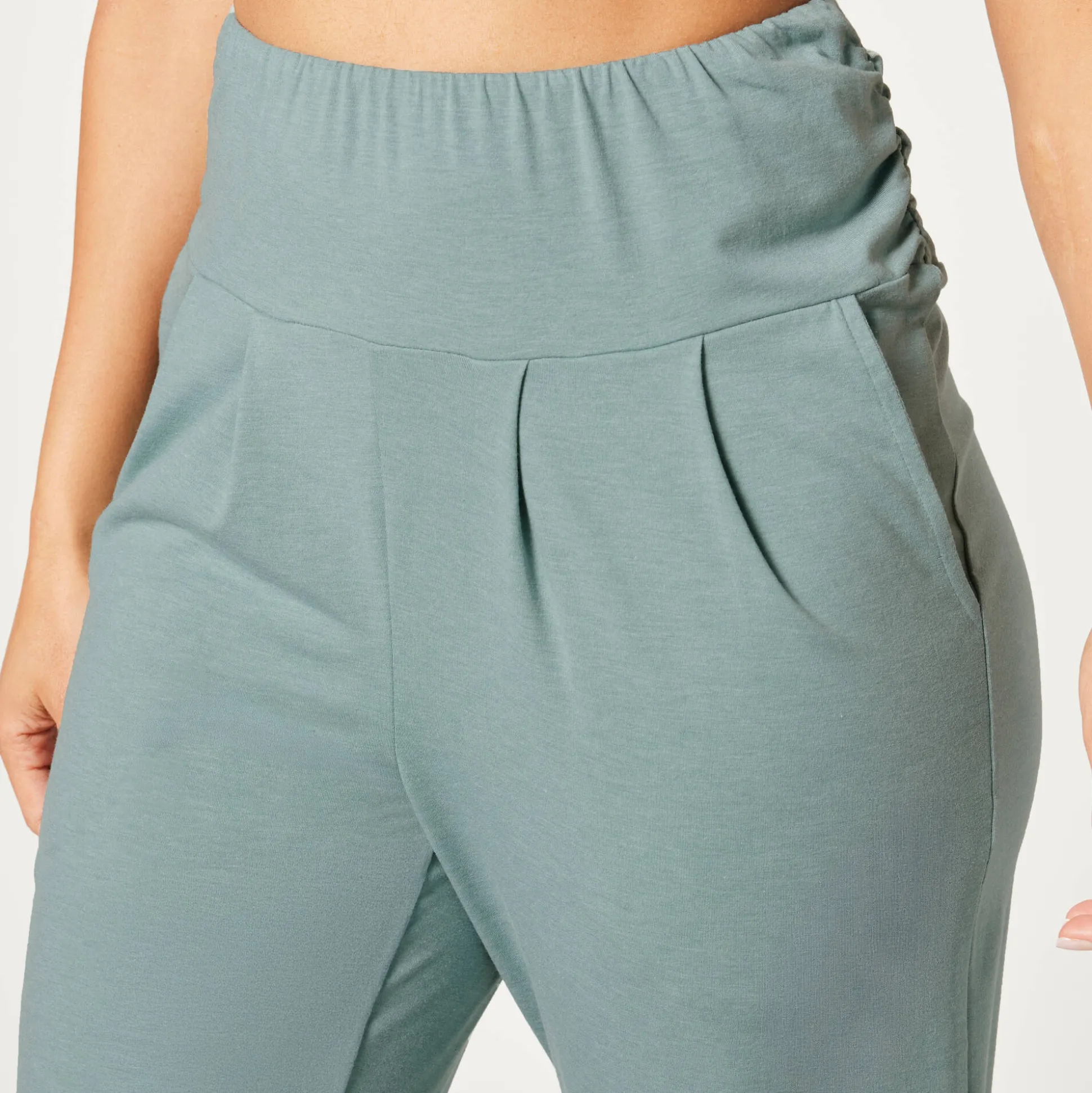 Yogabroek in tricot met comfortabel model