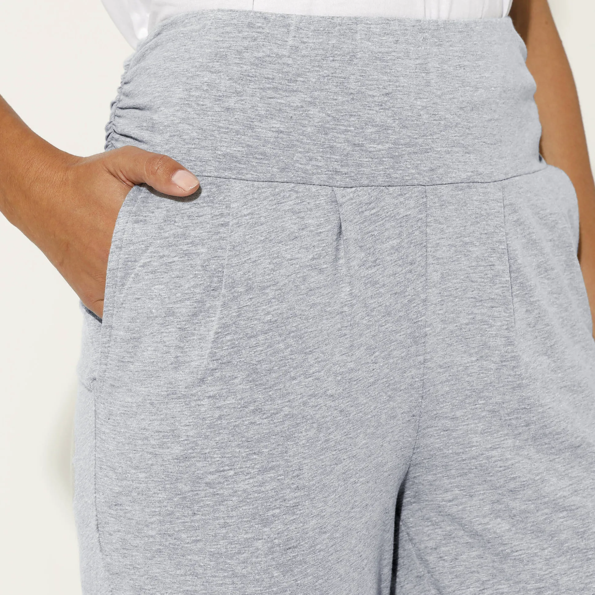 Yogabroek in tricot met comfortabel model